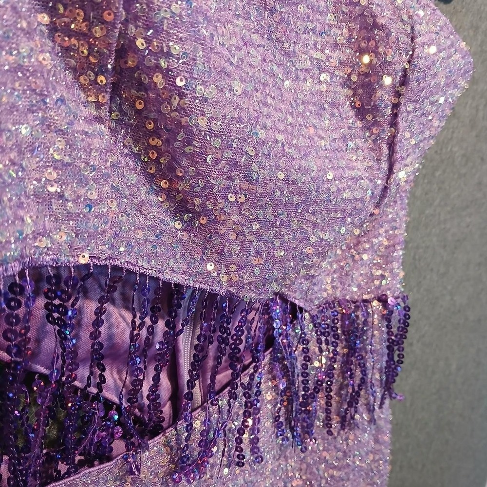 Double Crazy M Mini Dress party flirty prom hoco fairy western sequin y2k - Picture 3 of 6